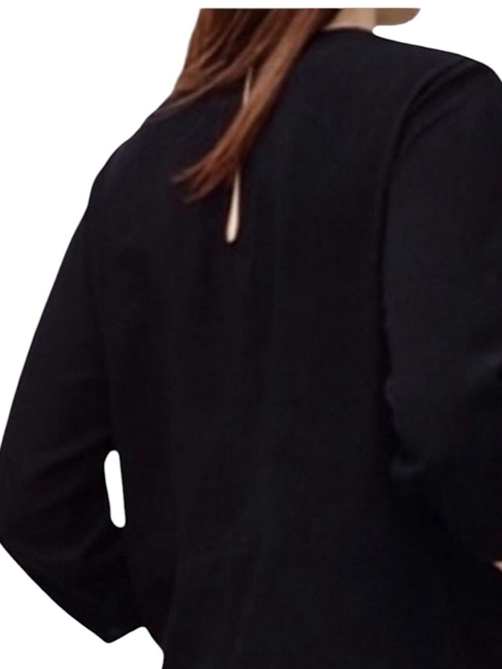 Wilfred loose fit 3/4 sleeve lightweight mini dress in black excellent condition - Picture 3 of 14